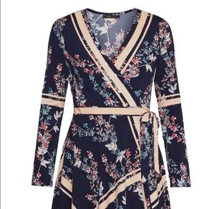 Floral wrap dress